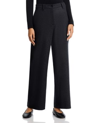 Wool Wide Leg Pants