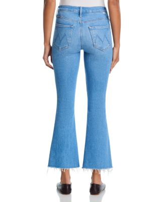 Lil Weekender Fray Mid Rise Flare Leg Jeans in Satisfy Your Cravings