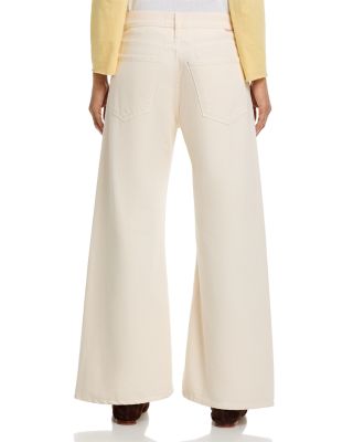 Lil Lemon Twist Sneak High Rise Wide Jeans in Nat Natural