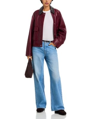 The Rerun Zip Sneak High Rise Wide Jeans in Last Bite