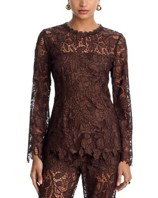 Lace Long Sleeved Tunic Top - Exclusive