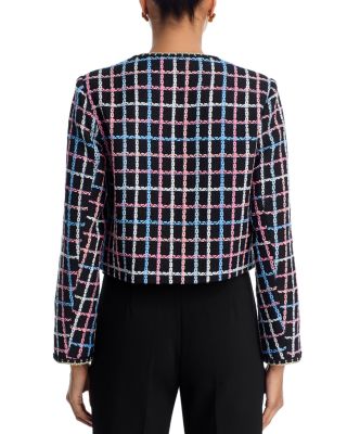 Chainlink Print Tweed Jacket