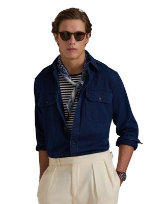 Classic Fit Indigo Chino Workshirt