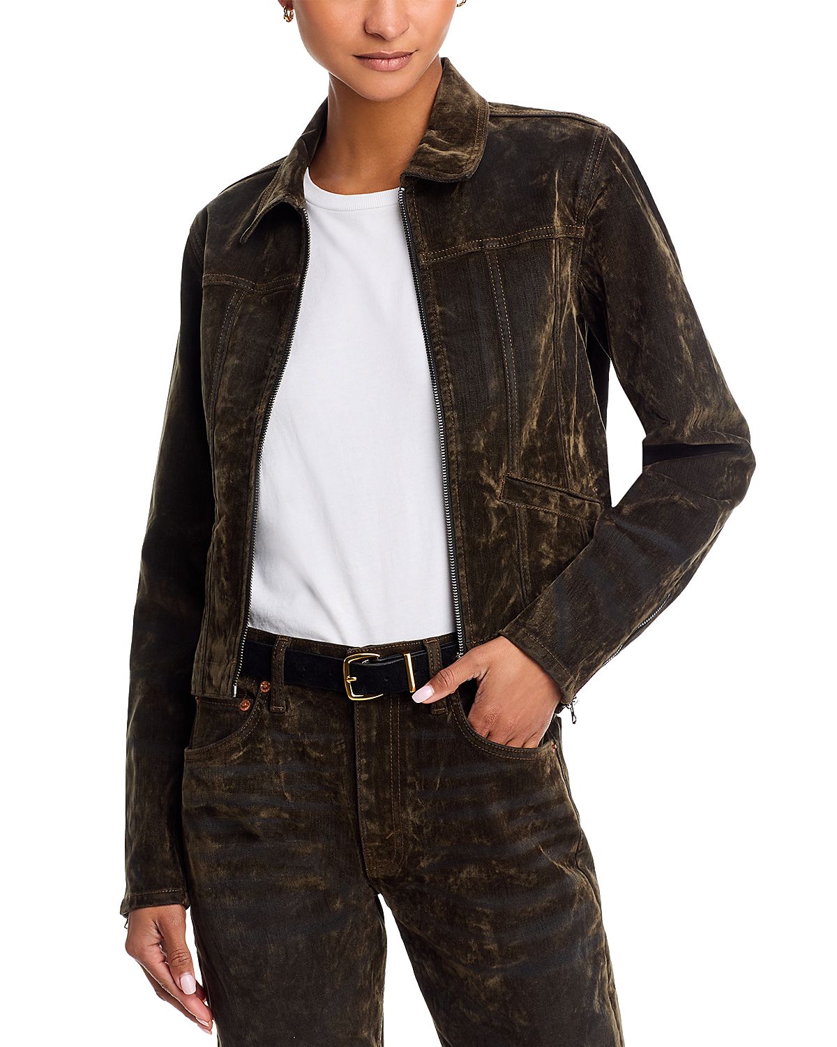 Re/Done Slim Zip Jacket