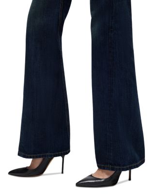 Twisted Mid Rise Bootcut Jeans in Dark Lady Blue