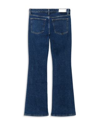 Low Rise Micro Bootleg Jeans in Rustic Indigo