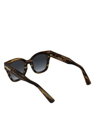 Roseau Striped Square Sunglasses, 51mm