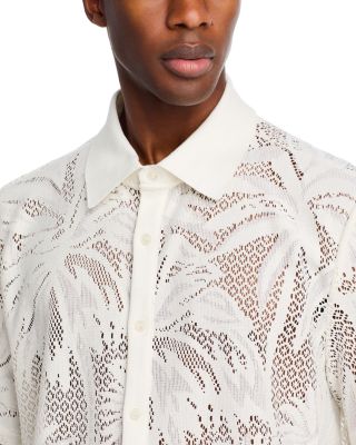 Conrad Short Sleeve Mesh Button Front Shirt