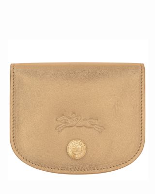 Le Pliage Metallic Leather Card Case