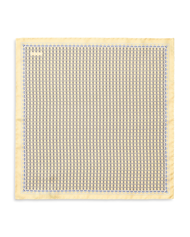 Eton Geometric Print Pocket Square