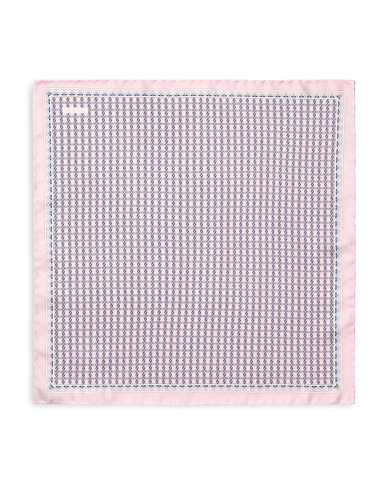 Eton Geometric Print Pocket Square