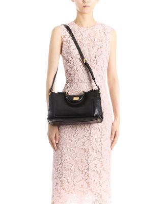 Leather Top Handle Bag