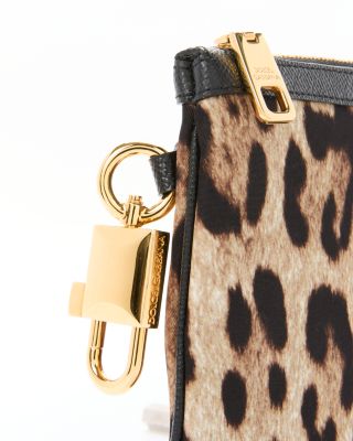 Necessaire Leopard Print Zip Pouch