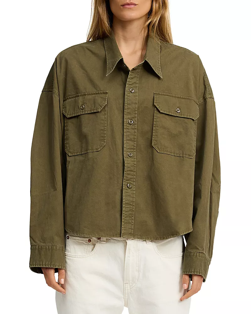 Denimist Cropped Utility Shirt