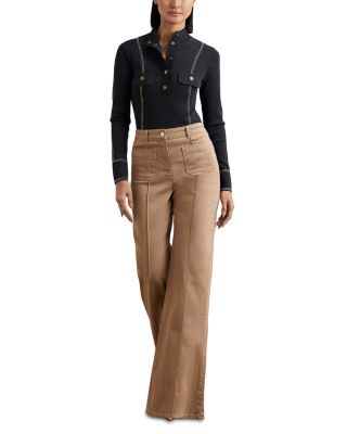 Eva Contrast Stitch Knit Top