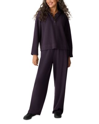 Waffle Double Knit Hooded Top