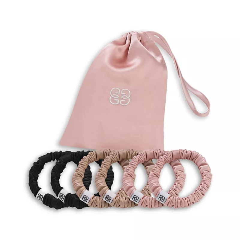 Gingerlily Silk Scrunchies, Set of 6