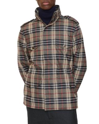 Check Bonded Wool Field Jacket