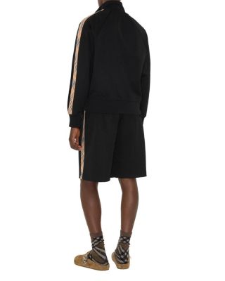  Check Trim Cotton Blend Shorts