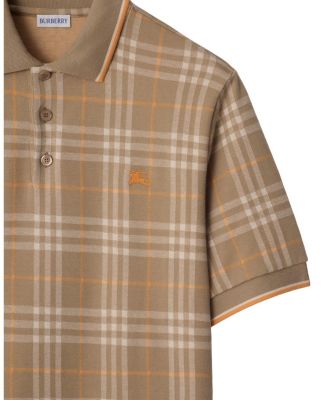 Check Cotton Polo Shirt