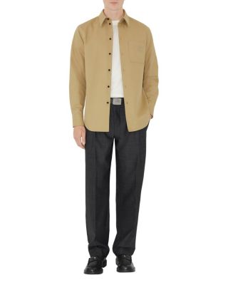 Relaxed Fit Gabardine Overshirt