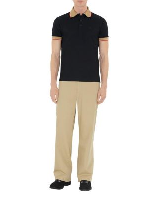  Logo Collar Cotton Polo Shirt