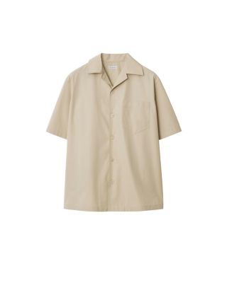  Relaxed Fit Knot Logo Cotton Poplin Shirt