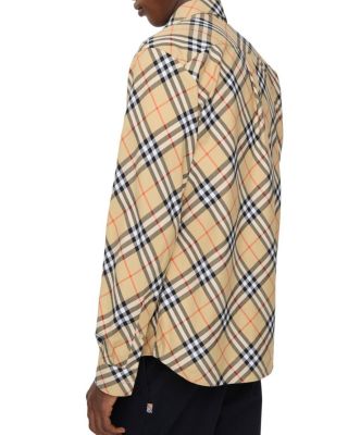  Relaxed Fit Check Cotton Flannel Shirt