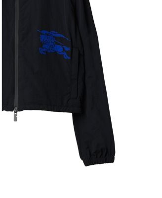  Cropped Nylon Hooded Jacket