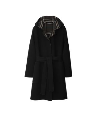  Mid-length Reversible Wool Car Coat