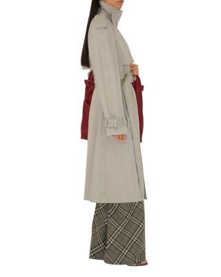  Long Cotton Trench Coat