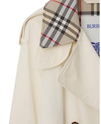 Mid-length Check Collar Castleford Trench Coat