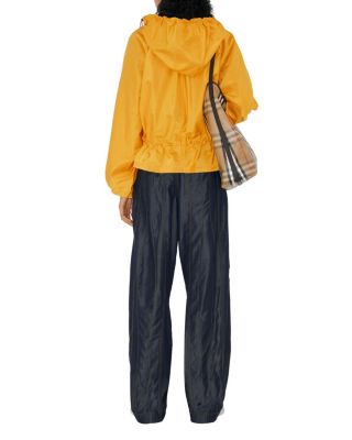 Satin Hooded Trench Jacket