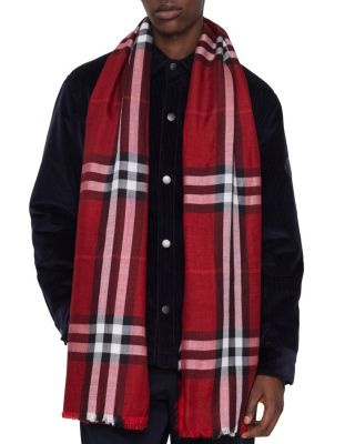  Reversible Check Wool Silk Scarf