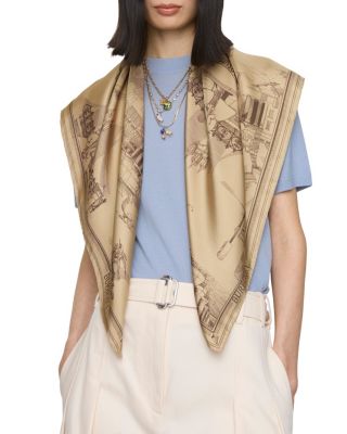  London Landmarks Silk Scarf