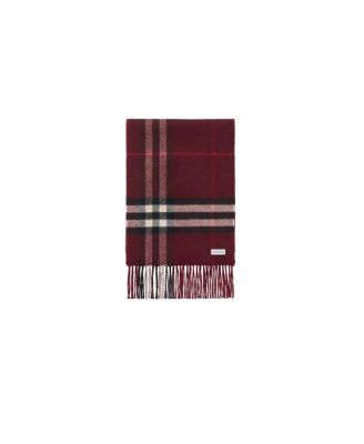  Contrast Check Cashmere Scarf