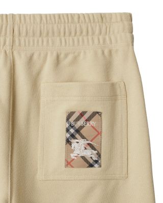 Check Label Cotton Jogging Pants