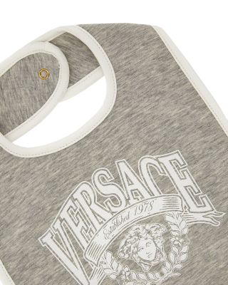 Unisex Str. Melange Jersey Medusa Varsity Print Bib - Baby