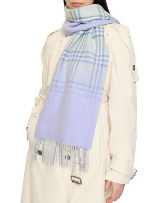  Gradient Check Cashmere Scarf