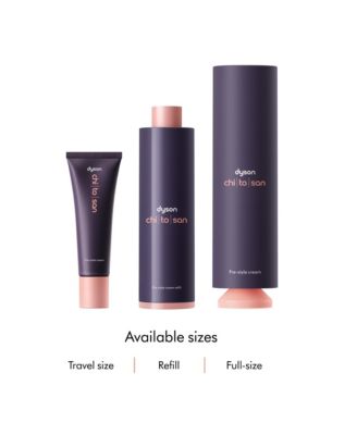 Chitosan Pre-style cream travel mini, Straight to wavy, Rich conditioning, 30mL