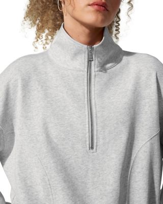  SILKERRY Oversized Heirloom '89 Stand Collar Half-Zip Pullover