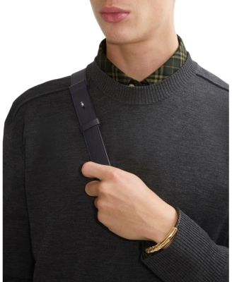 Leather Check Bracelet