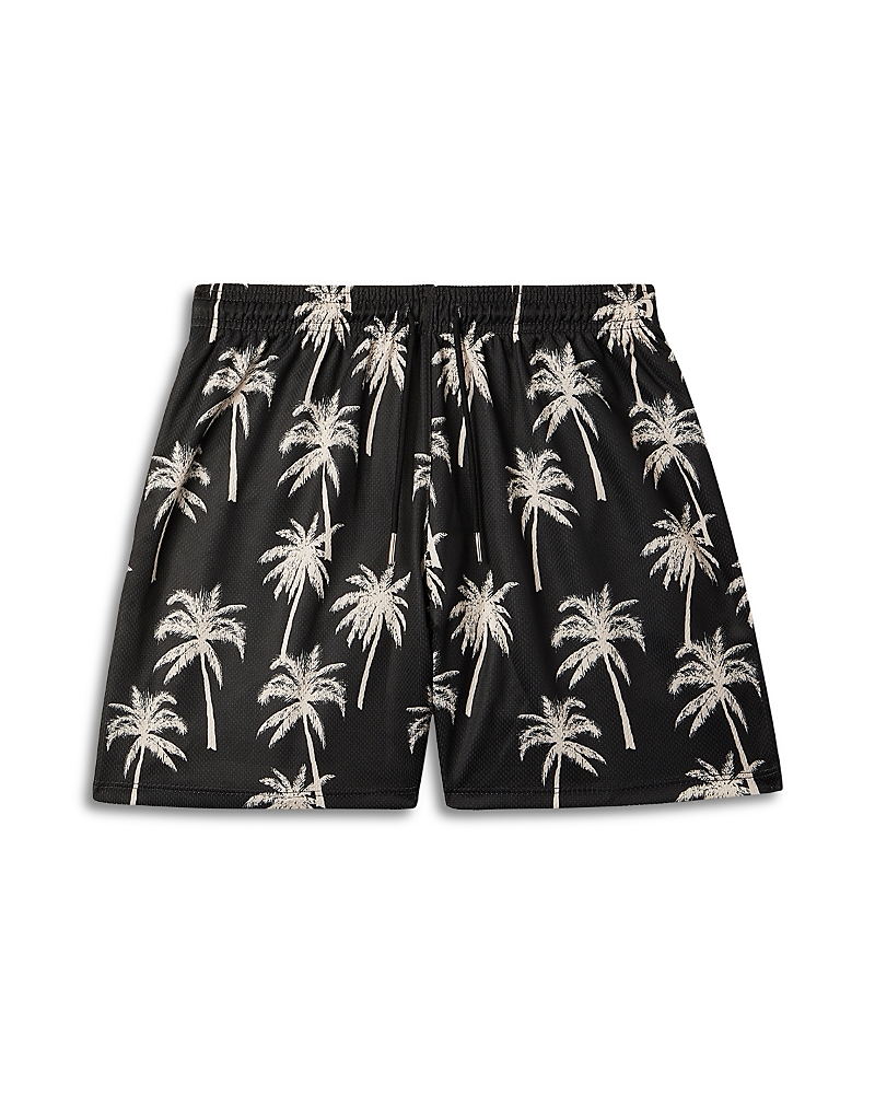The Drip Shop Boys' Sandy Palm Shorts - Big Kid In Black
