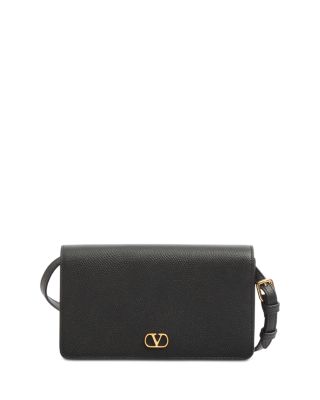 VLogo Signature Black Leather Mini Bag
