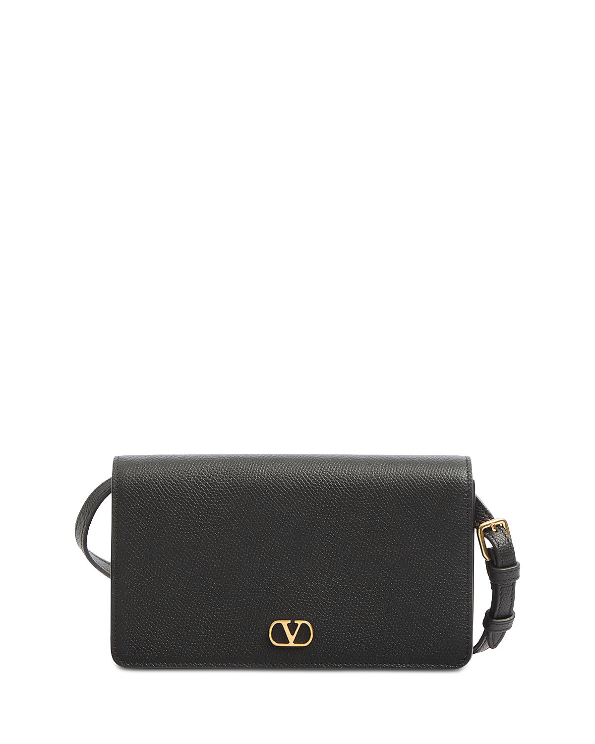 Valentino Garavani VLogo Signature Black Leather Mini Bag