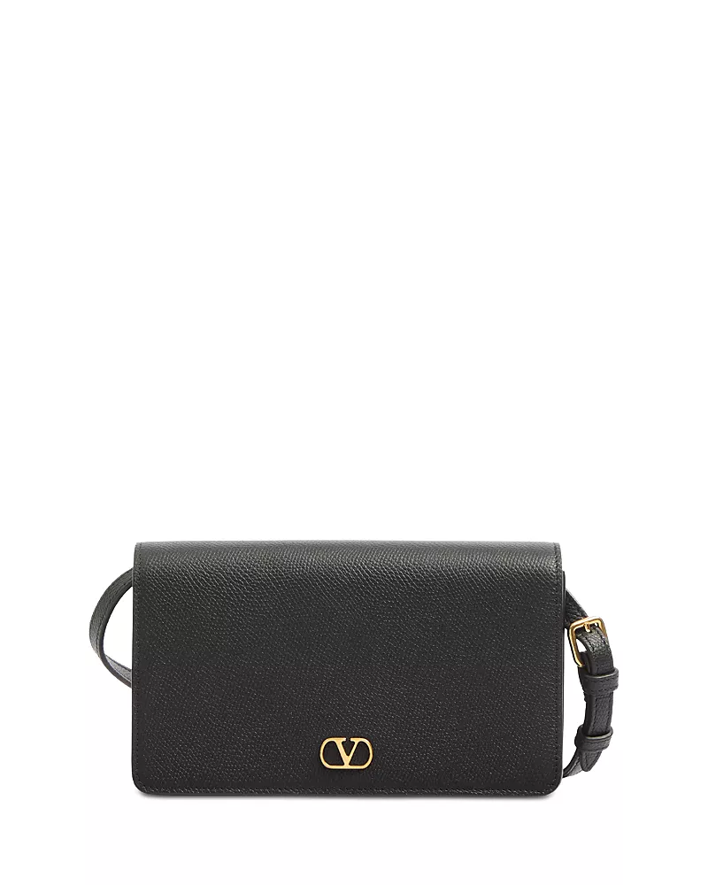 Valentino Garavani VLogo Signature Black Leather Mini Bag