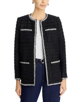 AQUA Trapeze Tweed Jacket - Exclusive | Bloomingdale's Women