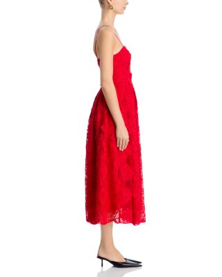 Rose Lace Midi Dress - Exclusive