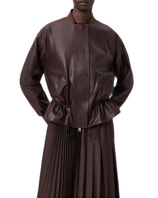Sofi Leather Bomber Jacket