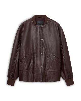 Sofi Leather Bomber Jacket